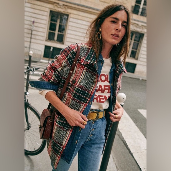 Sezane Izaac Plaid Jacket - Picture 2 of 10